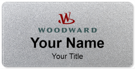Custom name badges for Woodward Aerospace