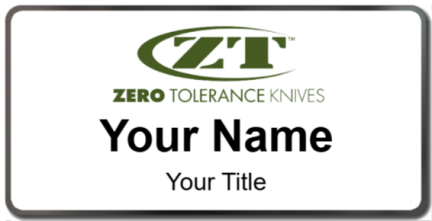 Custom name badges for Zero Tolerance Knives