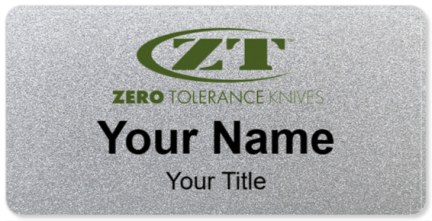 Custom name badges for Zero Tolerance Knives