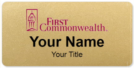 Custom name badges for First Commonwealth
