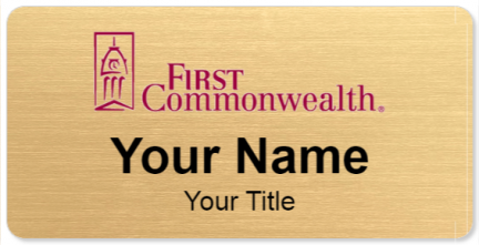 Custom name badges for First Commonwealth