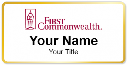 Custom name badges for First Commonwealth
