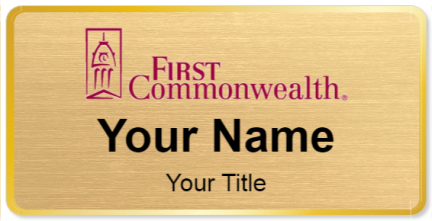 Custom name badges for First Commonwealth