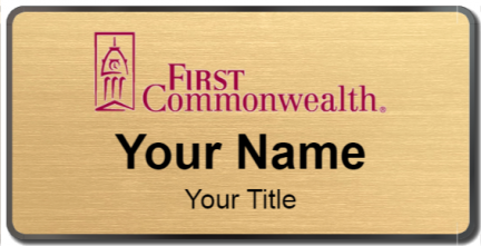 Custom name badges for First Commonwealth