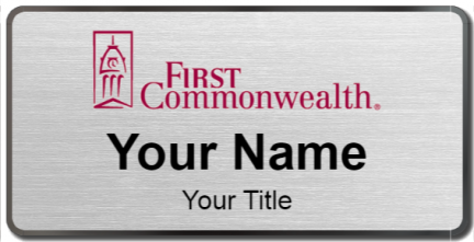 Custom name badges for First Commonwealth