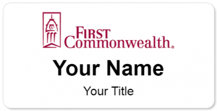 Custom name badges for First Commonwealth