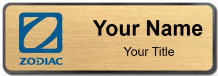 Custom name badges for Zodiac Boats