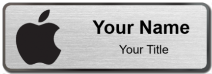 Custom name badges for Apple