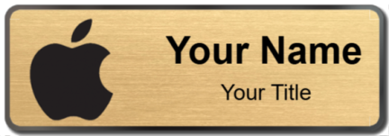Custom name badges for Apple