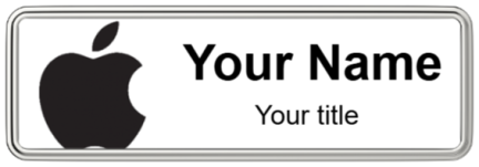 Custom name badges for Apple