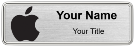 Custom name badges for Apple