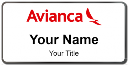 Custom name badges for Avianca