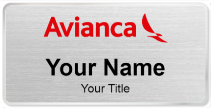 Custom name badges for Avianca