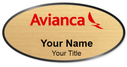 Custom name badges for Avianca
