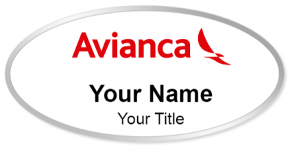 Custom name badges for Avianca