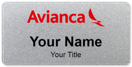 Custom name badges for Avianca