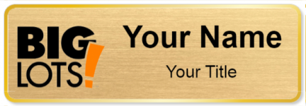 Custom name badges for Big Lots