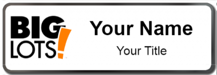 Custom name badges for Big Lots