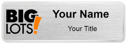 Custom name badges for Big Lots