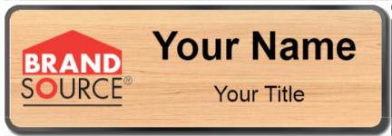 Custom name badges for Brand Source