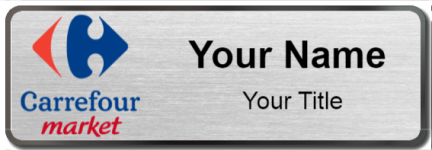 Custom name badges for Carrefour Market