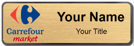 Custom name badges for Carrefour Market