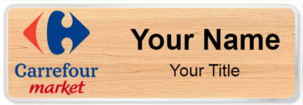 Custom name badges for Carrefour Market