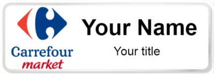 Custom name badges for Carrefour Market