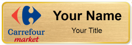 Custom name badges for Carrefour Market