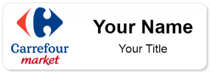 Custom name badges for Carrefour Market