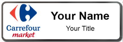 Custom name badges for Carrefour Market