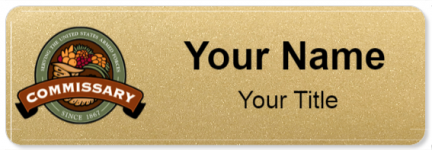 Custom name badges for Defense Commissary Agency