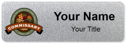 Custom name badges for Defense Commissary Agency