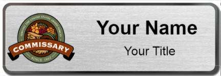 Custom name badges for Defense Commissary Agency