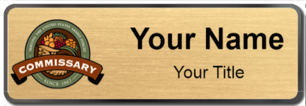 Custom name badges for Defense Commissary Agency