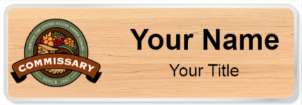 Custom name badges for Defense Commissary Agency