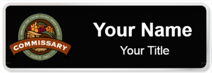 Custom name badges for Defense Commissary Agency