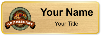 Custom name badges for Defense Commissary Agency