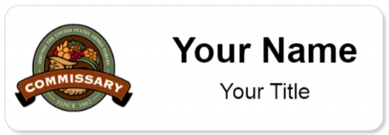 Custom name badges for Defense Commissary Agency