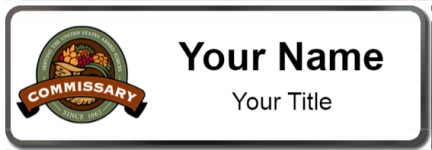 Custom name badges for Defense Commissary Agency