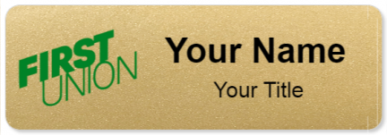 Custom name badges for First Union