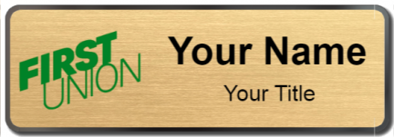 Custom name badges for First Union