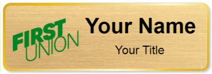 Custom name badges for First Union