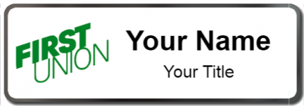 Custom name badges for First Union