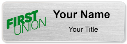 Custom name badges for First Union