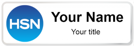 Custom name badges for Home Shopping Network