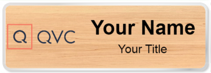 Custom name badges for QVC