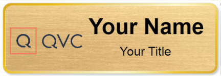 Custom name badges for QVC