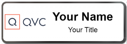 Custom name badges for QVC