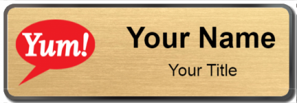 Custom name badges for Yum Brands
